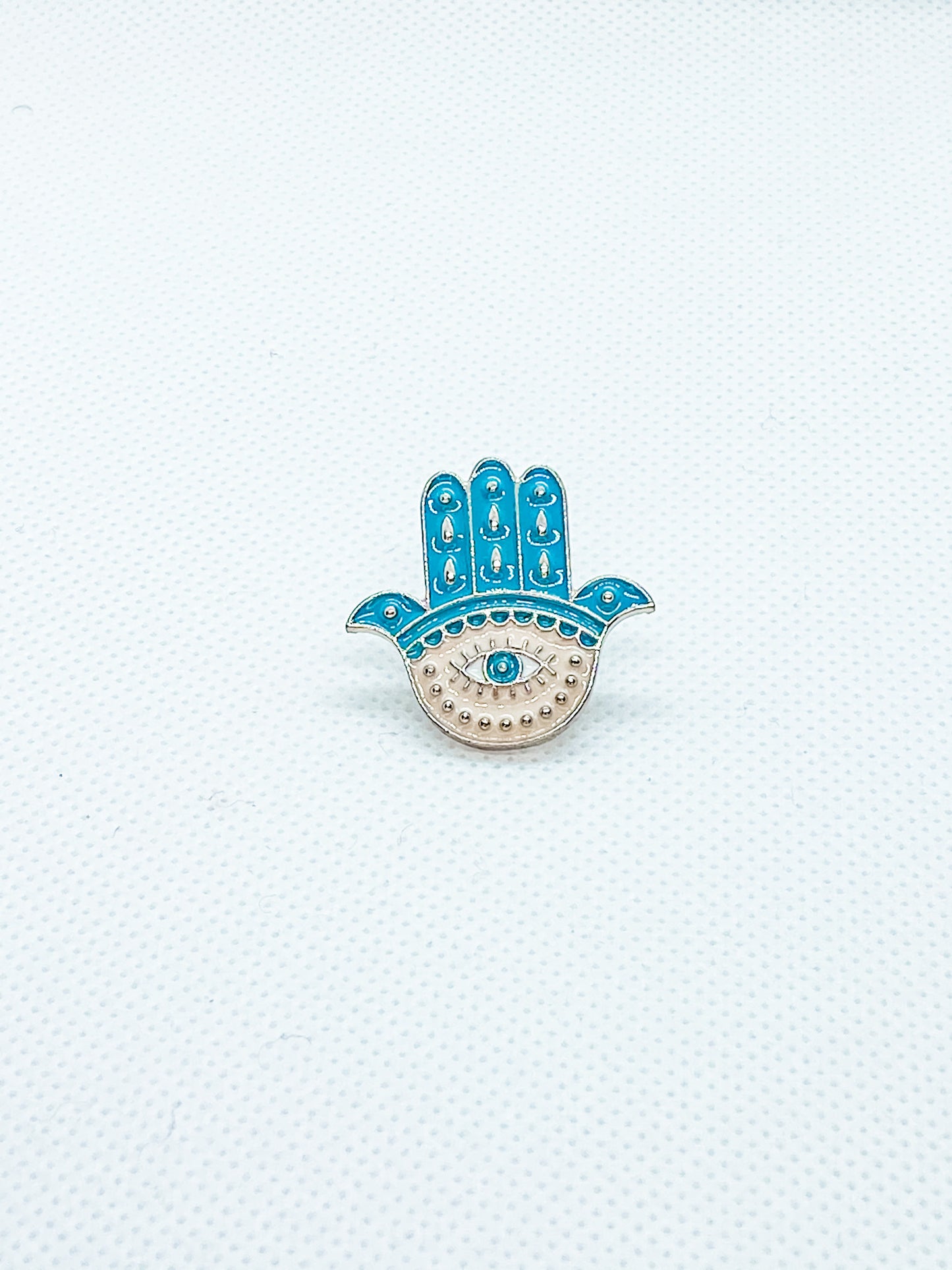 Hamsa Hand of Fatima Evil Eye Enamel Lapel Pin