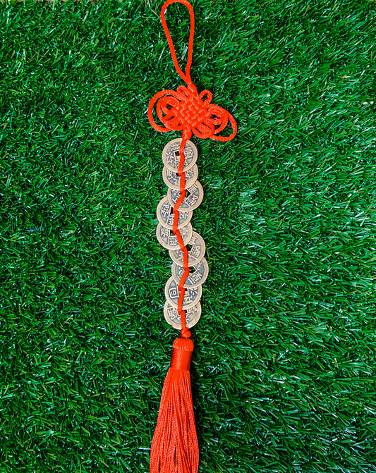 Feng Shui 9 fortune coin tassel