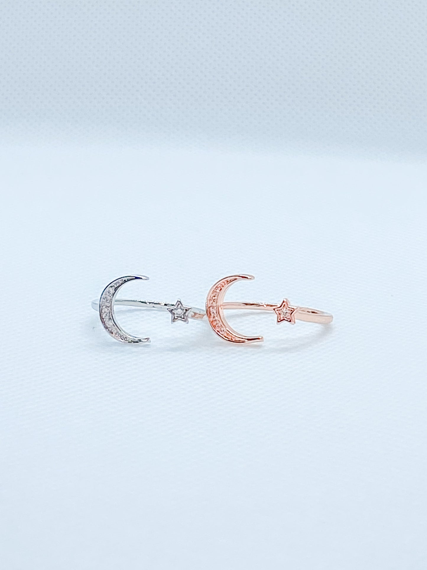 Moon+Star Adjustable Ring