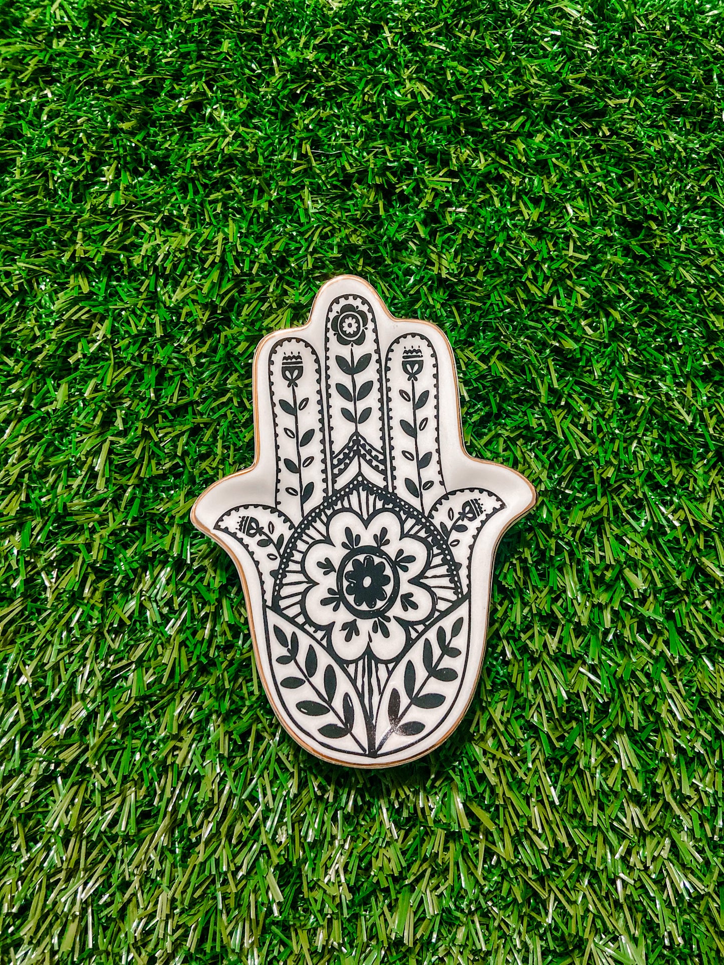 Small Ceramic Hamsa Dish